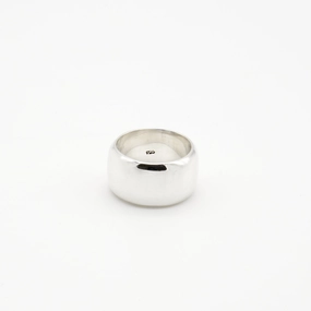 13MM Smooth Sterling Silver Ring Sparkling Product