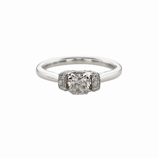 14 Karat White Gold Diamond Engagement Ring 0.62cttw Brand Name Economical Work