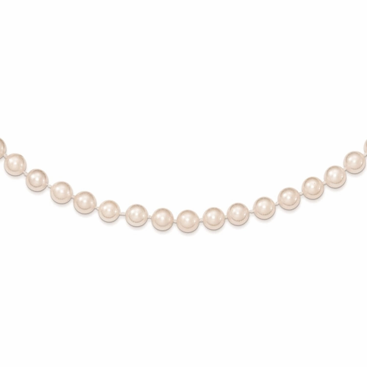 Best Blends 14k 6-7mm White Round Akoya Saltwater Cultured Pearl 7 inch Bracelet