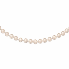 Best Blends 14k 6-7mm White Round Akoya Saltwater Cultured Pearl 7 inch Bracelet