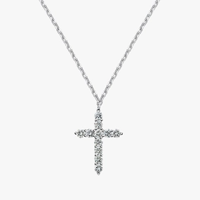 classic accessory 14K Gold Plated Cross Amulet Necklace