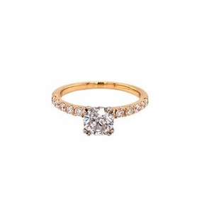 Elegant Token Handmade Quality 14K WHITE GOLD DIAMOND RING WITH DIAMOND SHANK 1.29 CT TW