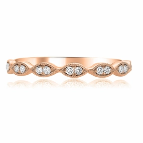 14kt ROSE GOLD MILGRAIN MARQUISE RING Decorative Jewelry