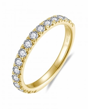 Everyday Accessory HighEnd Craft 14ky 3/4 Around Diamond Anniversary Band (.71cttw)