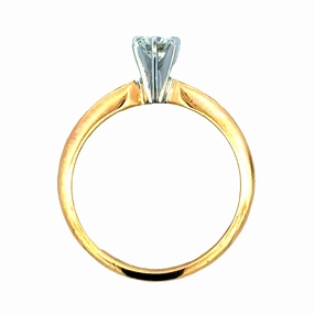 14KYW Diamond Solitaire Engagement Ring (0.28cttw) Sentimental Statement