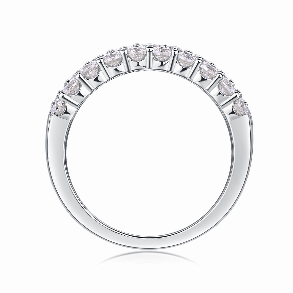 Hypoallergenic Expression 1.86 Carat Luxurious 31 Stone Ring Band | S925 | Moissanite