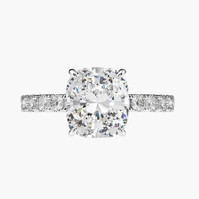 Sleek Style Urban Pop 2CT Round Engagement CZ Ring