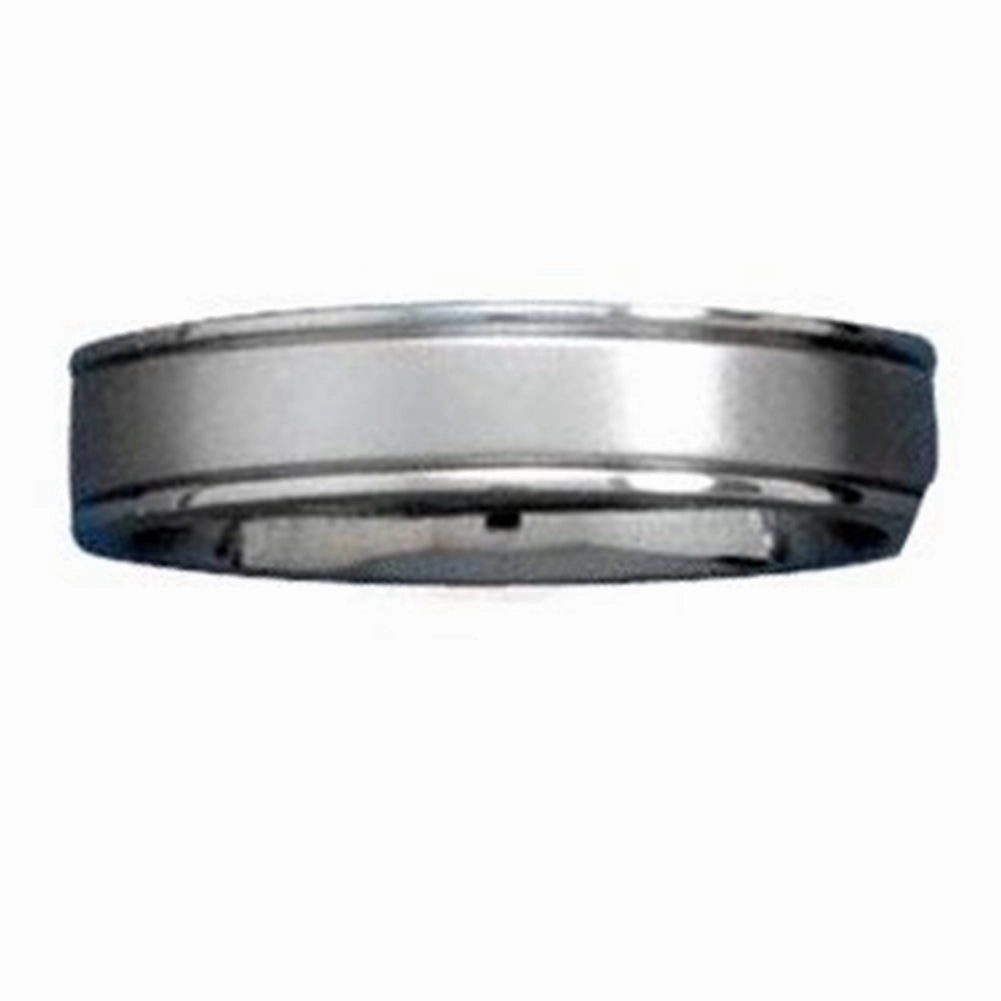 316L Surgical Stainless Steel Brushed 5mm Band Ring Modern Glow