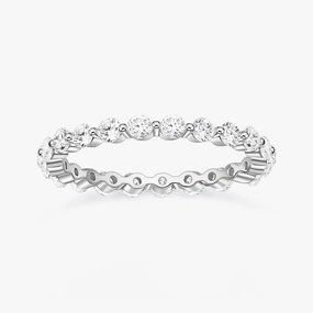 Sophisticated Pieces 925 Sterling Silver Cubic Zirconia Wedding Ring