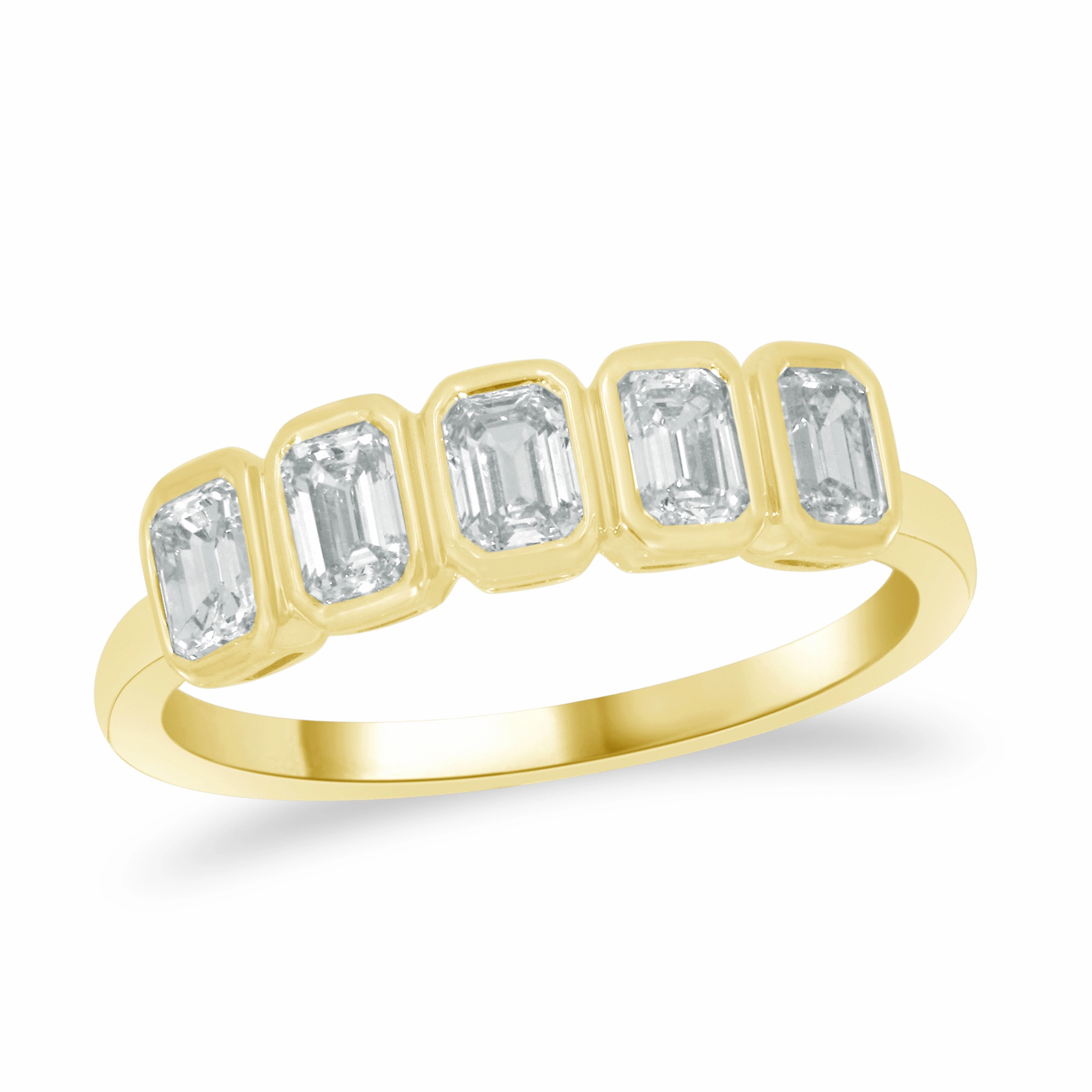 Delicate Accessory Laminated Layer 14ky Diamond Anniversary Band (1.00cttw)
