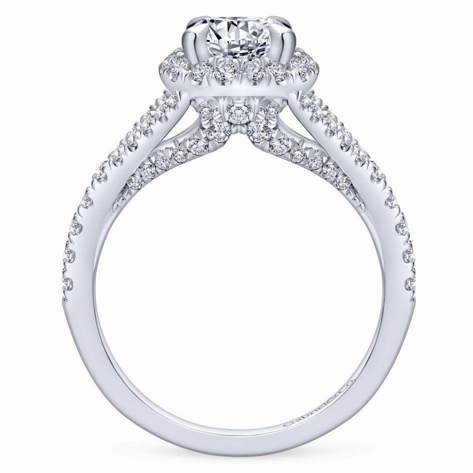 Round Split Shank Diamond Ring 14K White Gold .67Cttw 361A Delicate Embellishment Return policy
