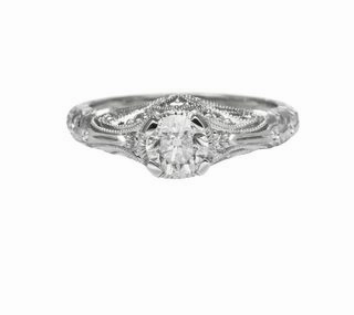 ANTIQUE STYLE DIAMOOND AND FILIGREE RING (0.94CTTW) Beautiful Expression Modern Statement