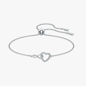 Women's Infinite Heart Bracelet gentle touch