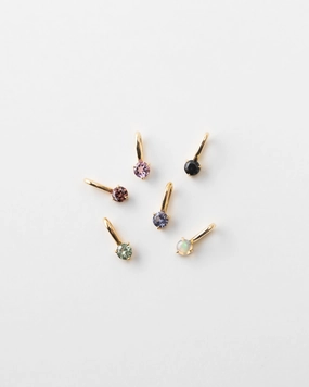 Modern Line Modern Fit Extra Solid Gold Aura Birthstone Charm