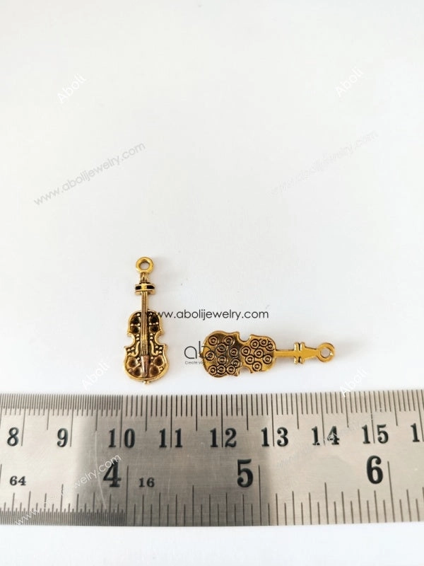 Golden guitar Charm music musical instrument art singer guitarist concert party musician CHMG120 1 charm Golden Light Effortless Edge