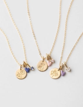 Aura Birthday Necklace Pretty Adornment Simple Touch