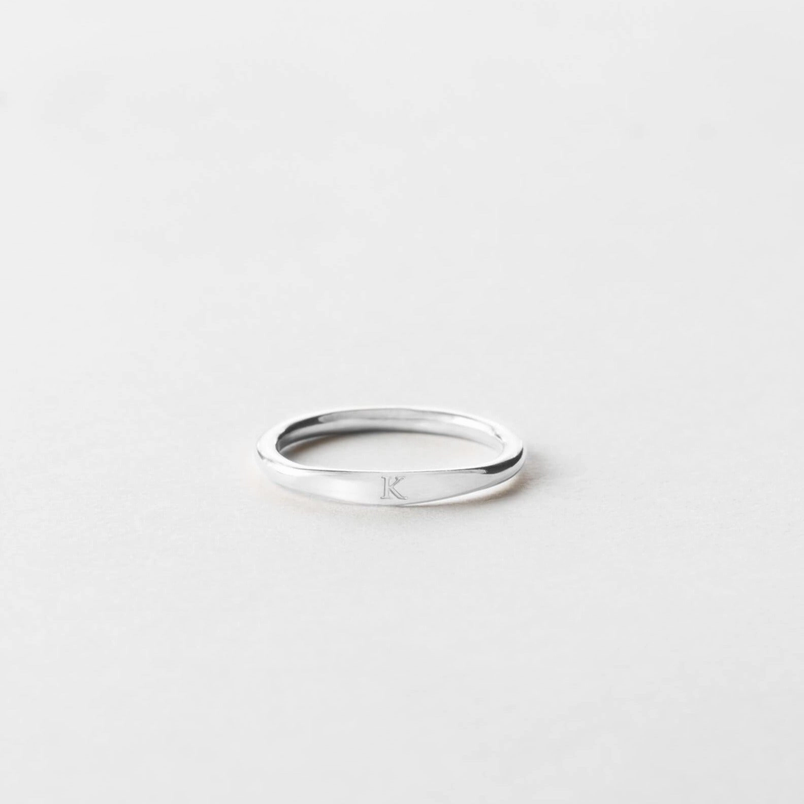 Branded Article Minimalist Accessory Slim Signet Ring