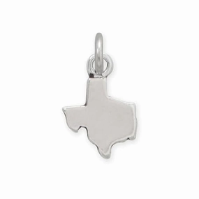 Chic Outfit AzureBella Jewelry State of Texas Charm Polished Sterling Silver