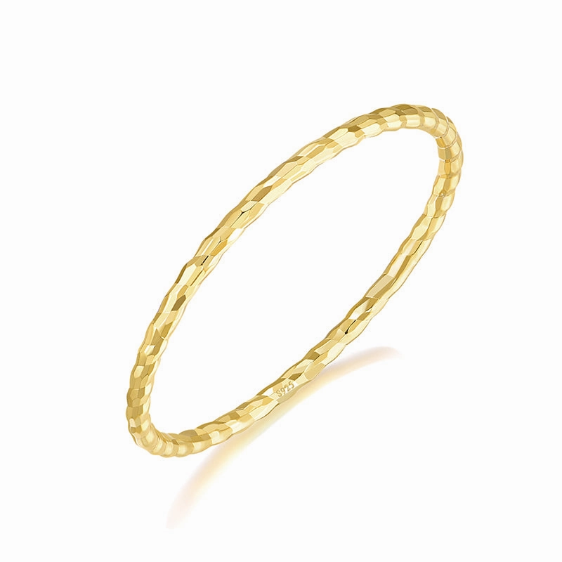 14K Gold Plated Stackable Thumb Ring Charming Shine