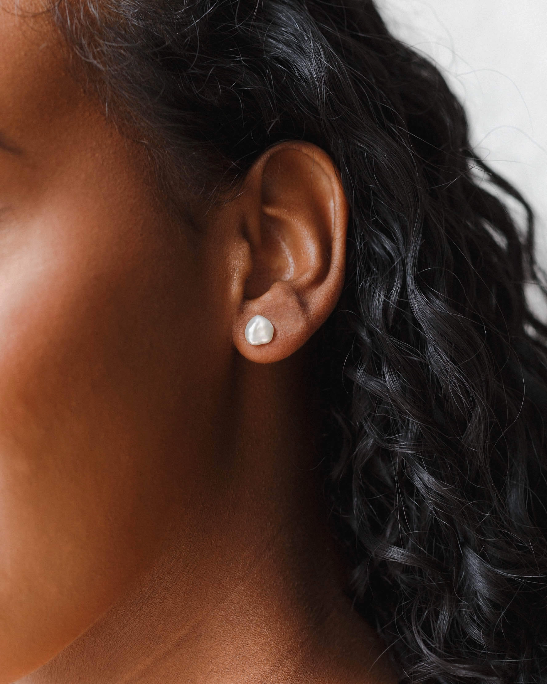 Baroque Pearl Studs Rustic Embellishment Refined Must-Have