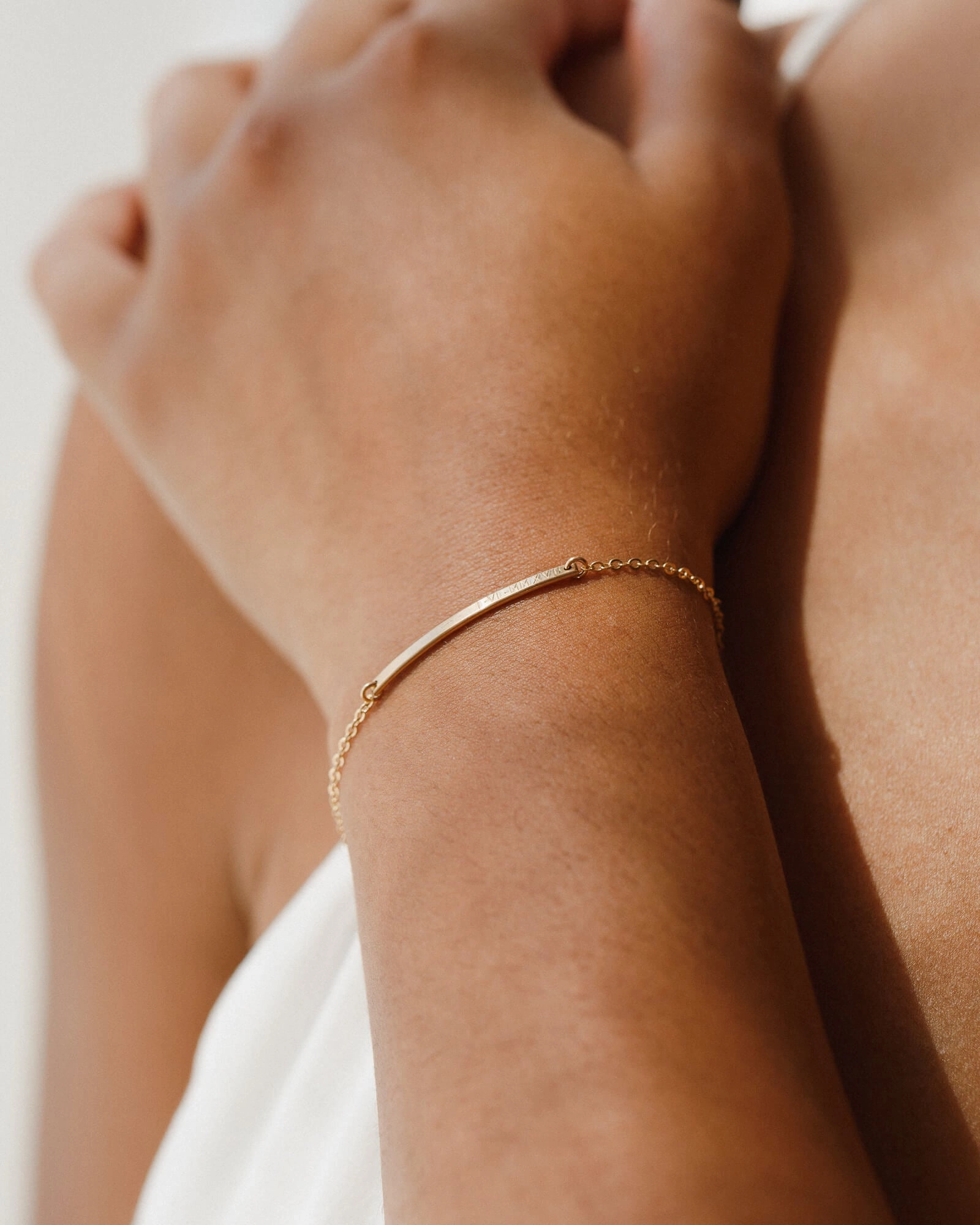 Basquiat Bar Bracelet Hot Off The Press earthy tone