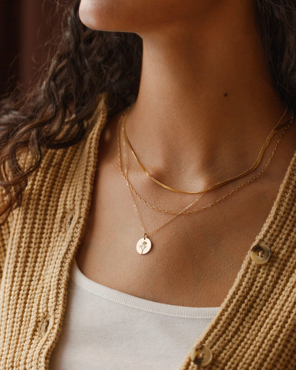 Superior Ornament Fall Fashion Birth Flower Necklace