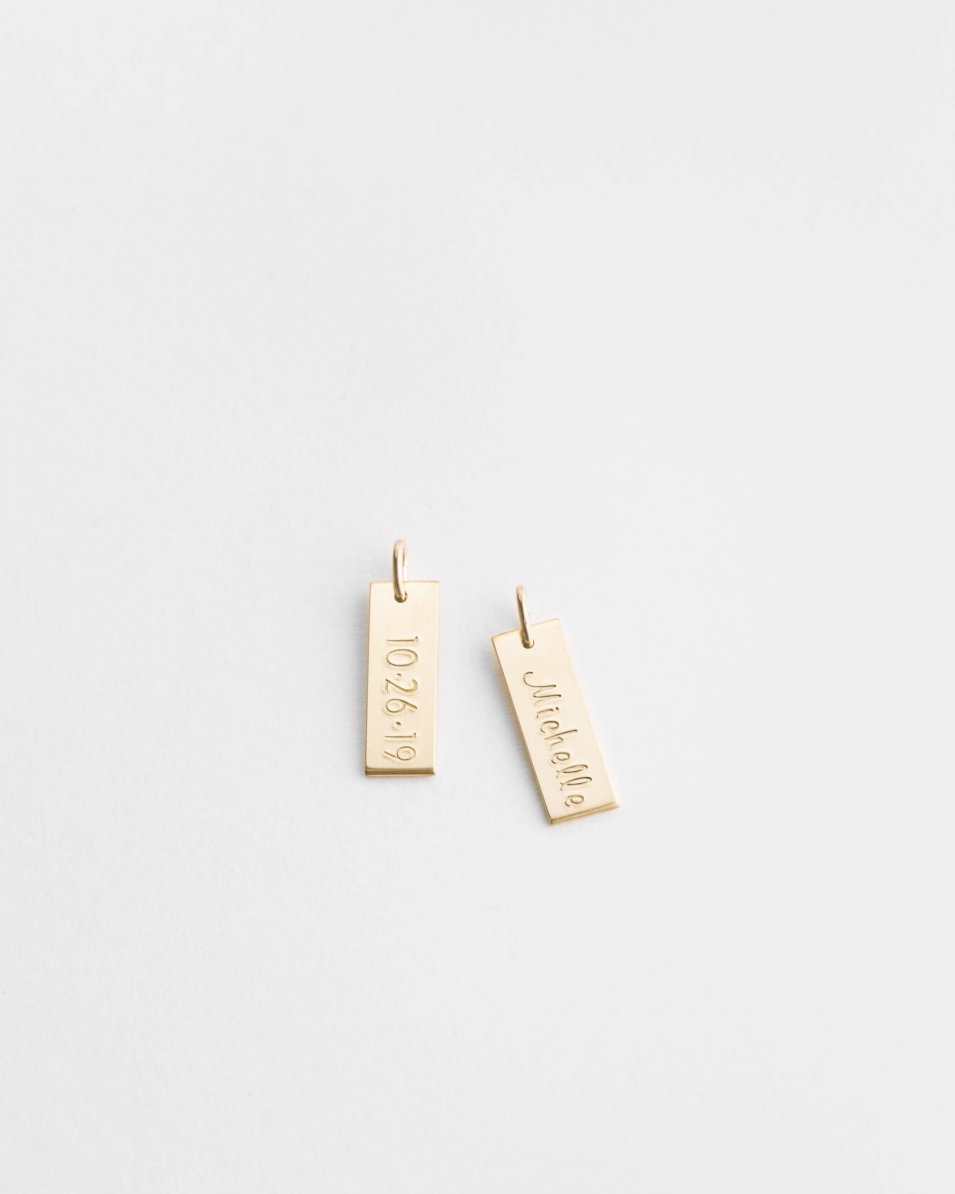 Elegant Flow Extra Monaco Tag - 5.5x16mm (etsy)