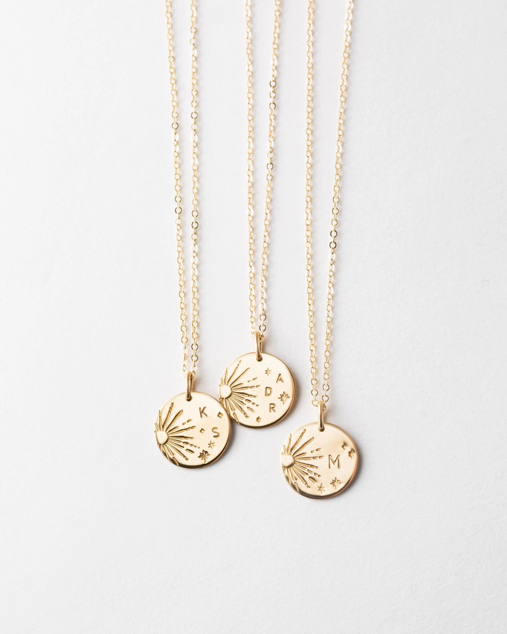 Mass Produced Jewelry Galaxy Initial Necklace