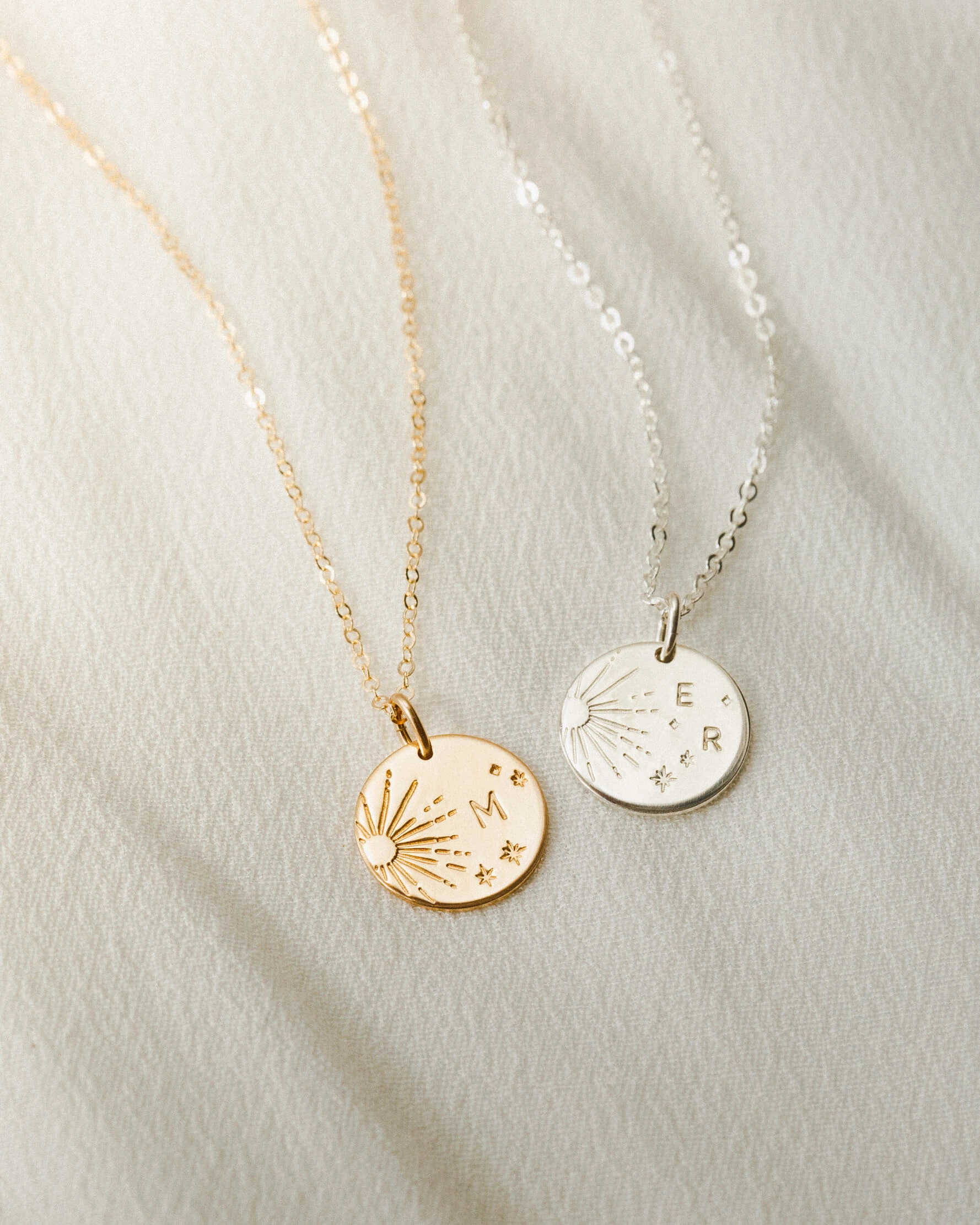 Galaxy Initial Necklace Home Gathering Birthday Present