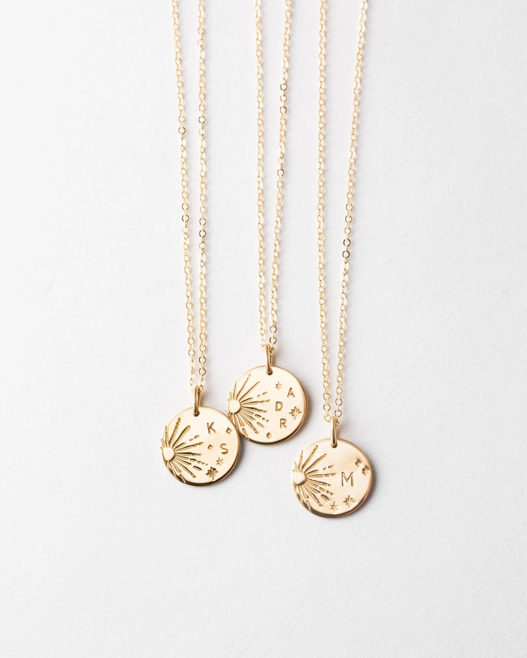 Galaxy Initial Necklace Decorated Accessory