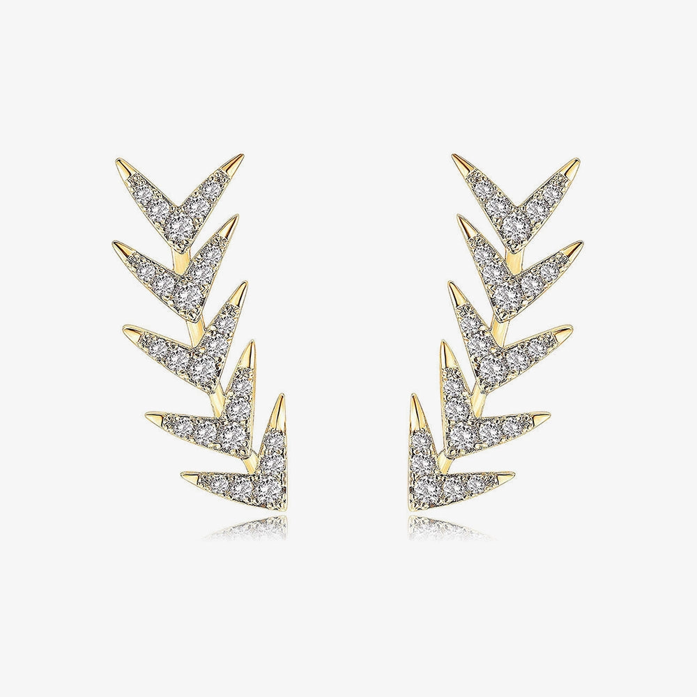 Charming Touch Botanical Cubic Zirconia Earrings