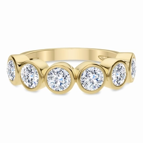 Elegant Form Yellow Gold Diamond Anniversary Band - 1.65 carat total weight