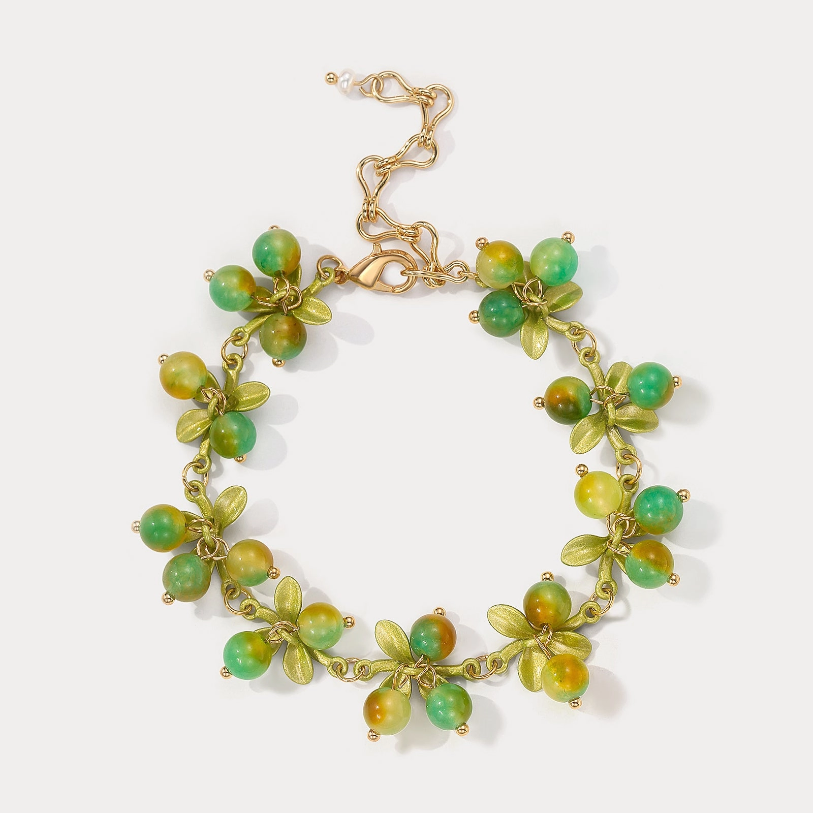 Instant Match Shimmering Accent Berry Bracelet