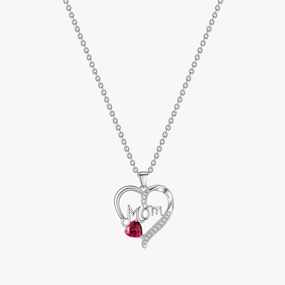 Bold Finish 925 Sterling Silver Love Heart Necklaces for Women