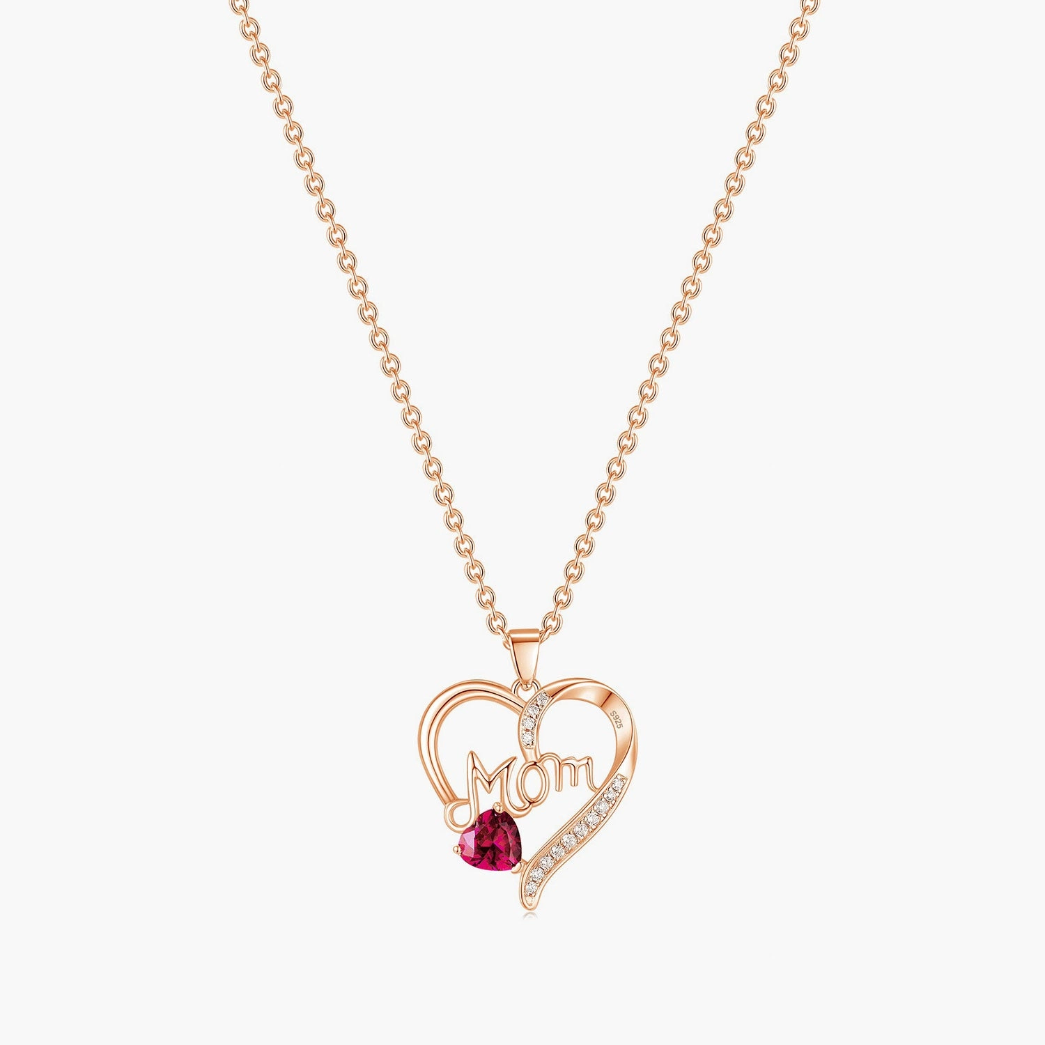 Sun Kissed Rich Color 925 Sterling Silver Love Heart Necklaces for Women