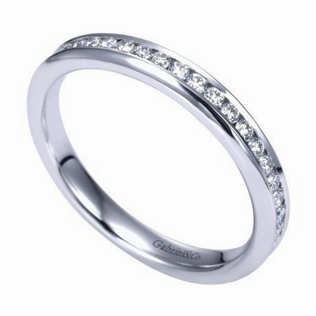 Affordable Gift Channel Set Diamond Band .25 Cttw14K White Gold