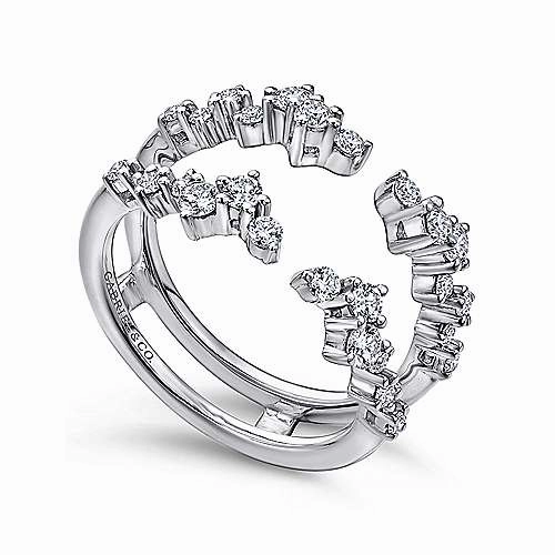 Prong Set Constellation Style Diamond Ring Enhancer Daily Texture Luxury Feel