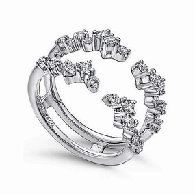 Prong Set Constellation Style Diamond Ring Enhancer Urban Mood Contemporary Adornment