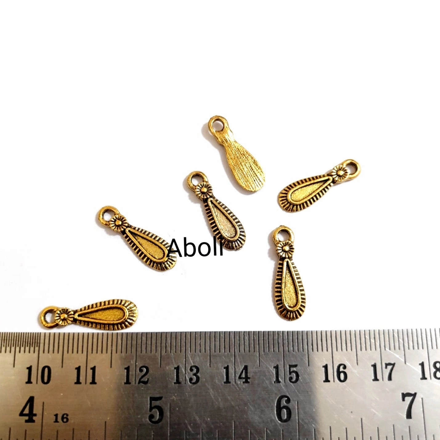 Graceful Glow Chic Ensemble Golden long drops Charm drop dangle charms CHMG58 6 charms