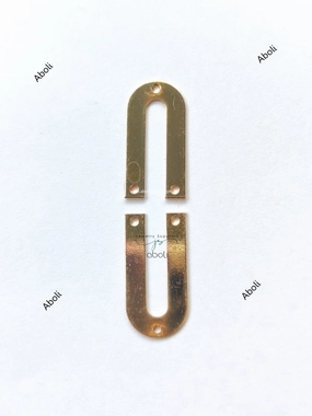 Rose Gold Metal Arch Connector U shaped Jewellery Component MACU6 Shiny finish 3 hole connectors Sleek Detailing Distinct Form