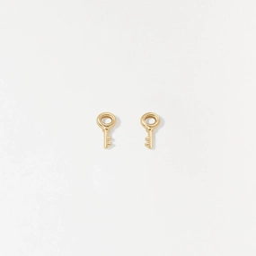 Skeleton Key Studs Futuristic Ornament