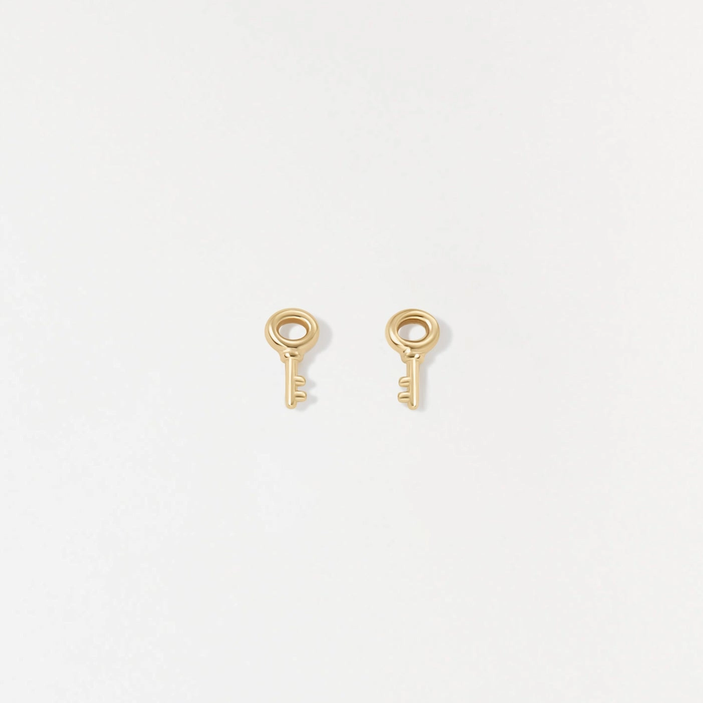 Skeleton Key Studs Futuristic Ornament