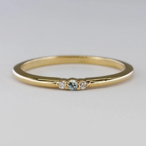 '100 Ways' Birthstone Stacking Rings | Options Available | Sleek Detail