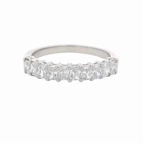 Platinum Radiant Diamond Anniversary Band - 0.92 carat total weight Artistic masterpiece Gift Ready Style