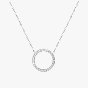 Weekend Chic 14K Gold Plated Halo Necklace