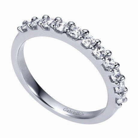 Personal Object Custom Creation Pave Diamond Band  .50 Cttw 14K White Gold | Mullen Jewelers