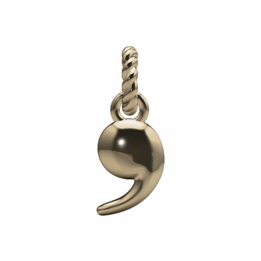Delicate Style Timeless Appeal Comma Charm
