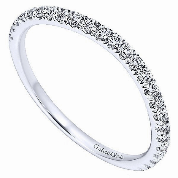 Comfort Fit Split Prong Contoured Diamond Band .29 Cttw 14k Gold 207B