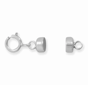 Cocktail Hour Converter Clasp with Spring Ring .925 Sterling Silver