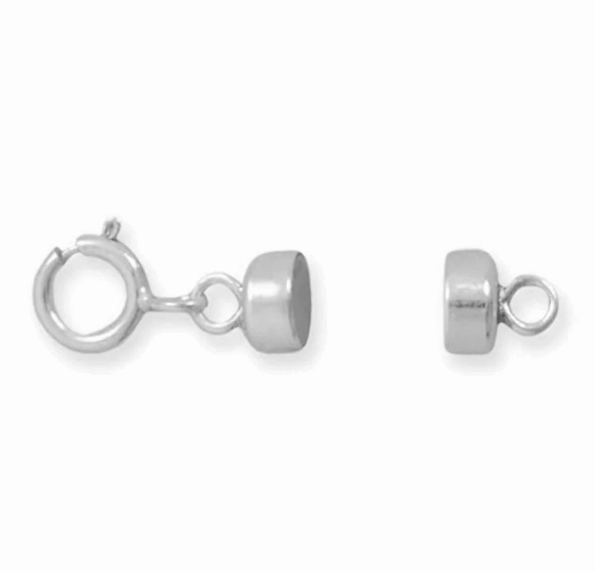 Cocktail Hour Converter Clasp with Spring Ring .925 Sterling Silver